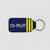 Co-Pilot's Insignia  - Leather Keychain