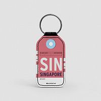 SIN - Leather Keychain