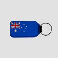 Australian Flag - Leather Keychain