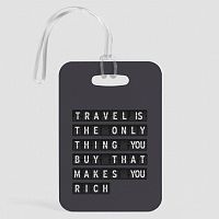 Travel is - Flight Board - Luggage Tag