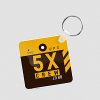 5X - Square Keychain