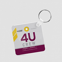 4U - Square Keychain