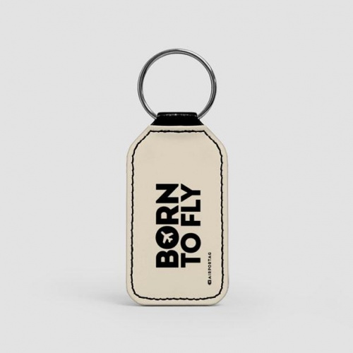 Born To Fly - Leather Keychain