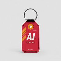 AI - Leather Keychain