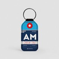 AM - Leather Keychain