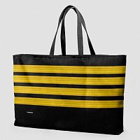 Black Pilot Stripes - Weekender Bag