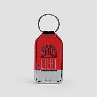 Red Light - Leather Keychain
