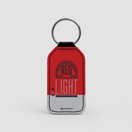 Red Light - Leather Keychain