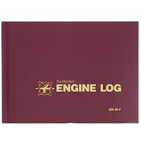 SE-2 Engine Logbook (Burgundy - Hardcover - 94 Pages)