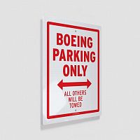 Boeing Parking Only - Metal Print