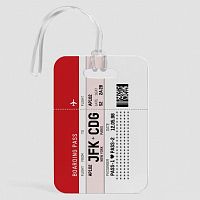 Valentine's Boarding Pass - Luggage Tag