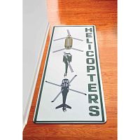 Helicopter Formation Hallway Runner Mat