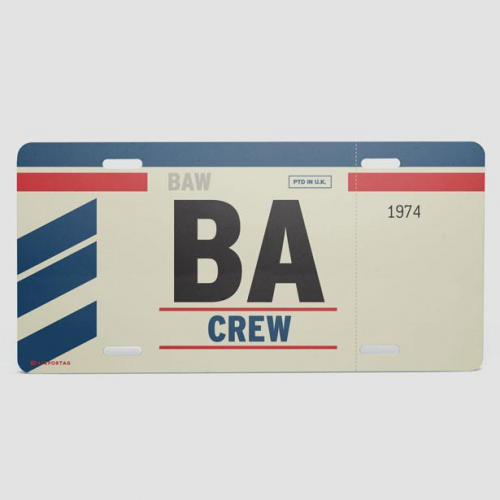 BA - License Plate