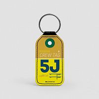5J - Leather Keychain