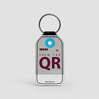 QR - Leather Keychain