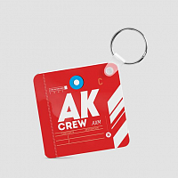 AK - Square Keychain