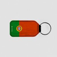 Portuguese Flag - Leather Keychain