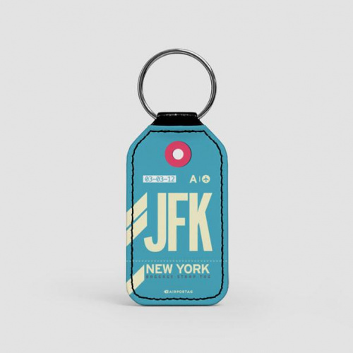 JFK - Leather Keychain