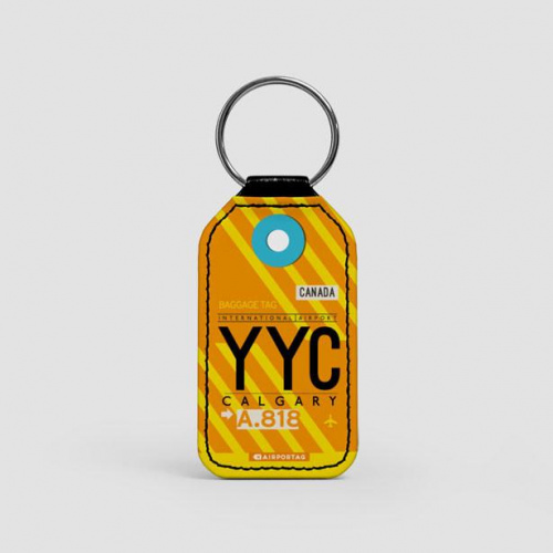 YYC - Leather Keychain