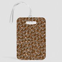 Emoji Poop Pattern - Luggage Tag