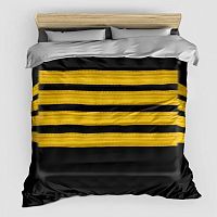 Black Pilot Stripes - Comforter
