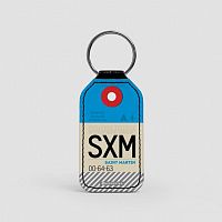 SXM - Leather Keychain