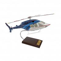 Bell 429 1/30 Helicopter Mahogany Aircraft Model