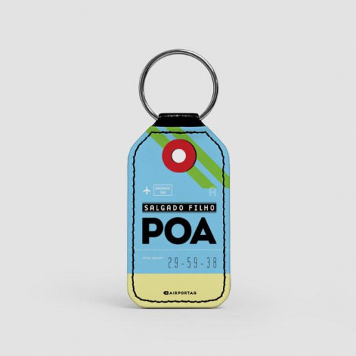 POA - Leather Keychain