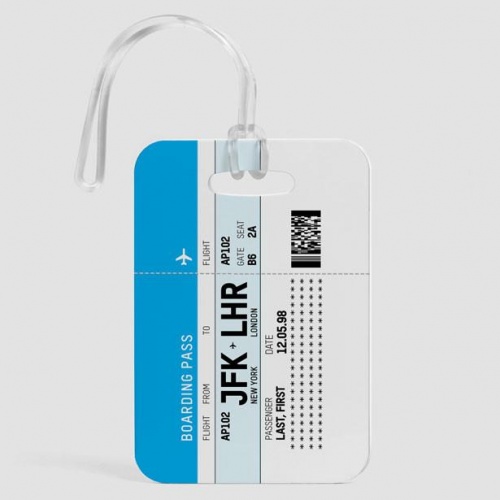 Boarding Pass - Luggage Tag