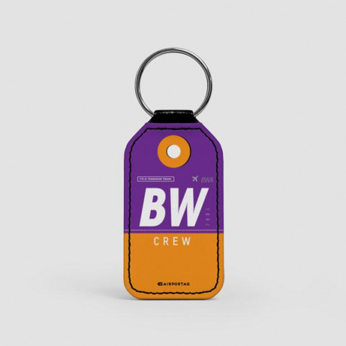 BW - Leather Keychain