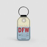 DFW - Leather Keychain