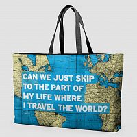 Can We Just - World Map - Weekender Bag
