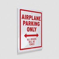 Airplane Parking Only - Metal Print