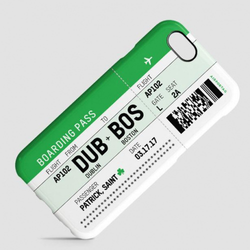 St. Patrick's Boarding Pass - Phone Case