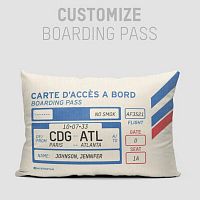 AF Boarding Pass - Throw Pillow