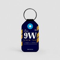 9W - Leather Keychain