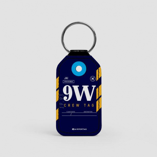 9W - Leather Keychain