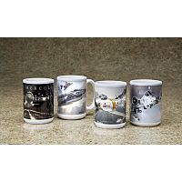 Modern Military Aircraft Ceramic Coffee Mugs
