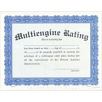 Multi-Engine Rating Certificate