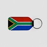 South African Flag - Leather Keychain