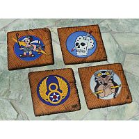 Fighter Squadrons of the 8th Air Force Coasters (Set of 4)
