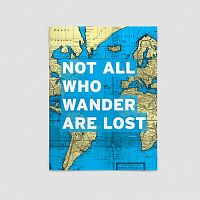 Not All Who - World Map - Poster