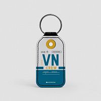 VN - Leather Keychain