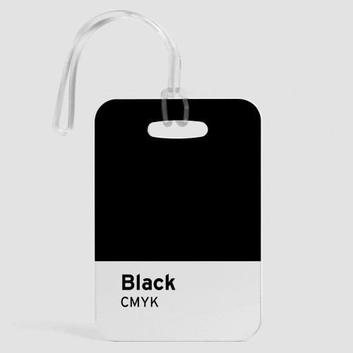 Black CMYK - Luggage Tag