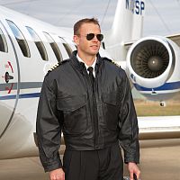 Airline Captain's Leather Flight Jacket