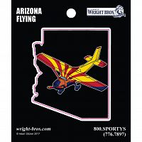Arizona State with Airplane Sticker