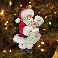 Santa with North Pole VOR Christmas Ornament