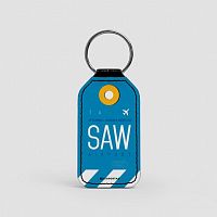 SAW - Leather Keychain