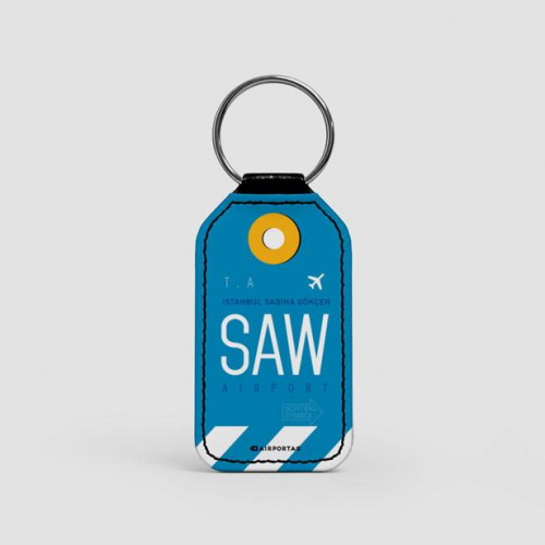 SAW - Leather Keychain