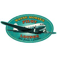 Personalized Pilot Lounge Sign